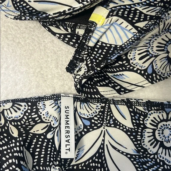 Summersalt 4 Bikini The Jetsetter floral tie front top and side tie bottoms NWT - Picture 7 of 8